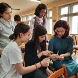 встреча с мастером народных промыслов И.Кочиевой «Щедра талантами земля моя родная».